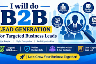 do b2b lead generation for targeted business email list