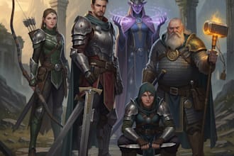 dnd character art and dnd character art