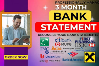 bank statement bank statement PDF to editable format