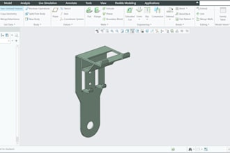 design a 3d cad model, 2d drawings and 3d printing designs in creo