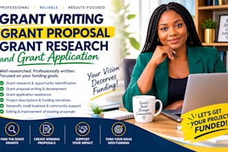 do grant writing, grant proposal, grant research and grant application