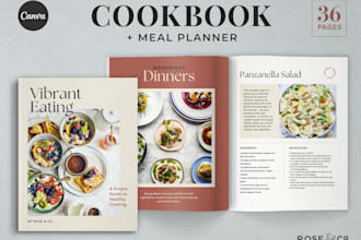 design your cookbook, recipe book and meal planner