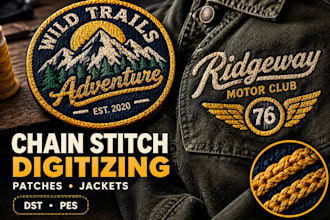 convert logo to 3d puff embroidery digitizing, do embroidery design for caps