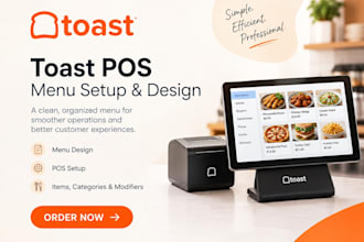 desiprofessionallygn and setup your toast pos restaurant menu