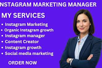 promote manage instagram marketing manager promotion growth page