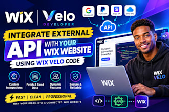 integrate external api with your wix website using wix velo code, velo developer