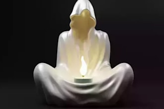 halloween home accents,meditative decor,tool organizer, stl candleholder,3dprint