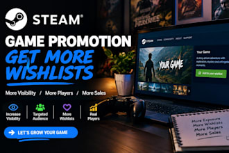 steam game promotion game marketing wishlist growth for indie games