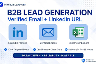 find verified USA b2b business leads with email  linkedin