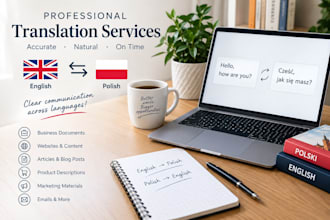professionally translate english to polish or polish to english