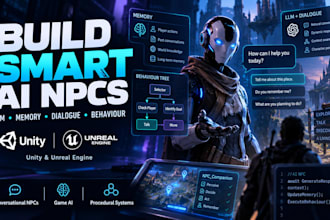build smart conversational ai npc llm npc memory dialogue behaviour procedural
