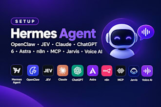 setup hermes agent openclaw jev claude chatgpt 6 astra n8n mcp jarvis voice ai