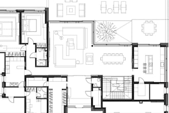 do  auto cad 2d floor plan design and architectural plans