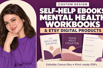 design self help ebooks mental health workbooks and etsy digital product