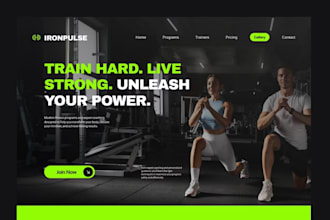 develop fitness website, yoga, gym, sports, health and fitness, workout website