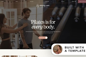 redesign pilates studio website yoga fitness class booking dance school website