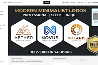design a unique professional logo using ai