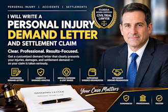 write a personal injury demand letter and settlement claim