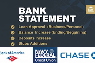 convert bank statement into financial statement
