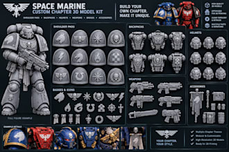 create a space marine 3d printable stls bits for your custom chapter backpack