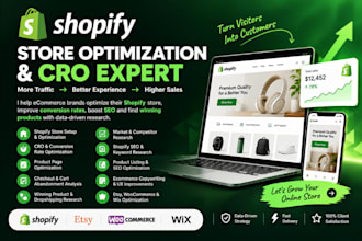 optimize your shopify store, cro, SEO product research and ecommerce conversions