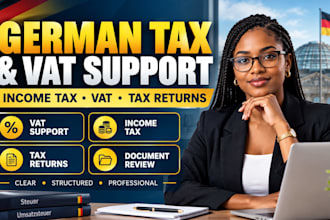 be your german tax advisor, steuerberater lawyer on tax, vat, income tax