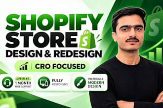 do shopify store design, high converting ecommerce website, shopify cro expert
