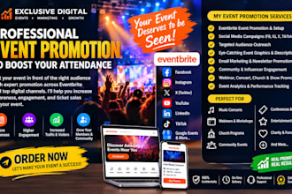 assist in setting up and manage your events on eventbrite