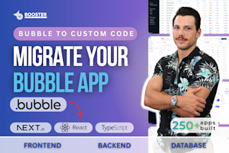 migrate your bubble web app to custom code