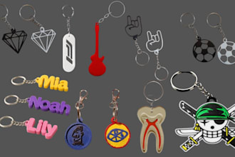 design 3d lightbox 3d keychain 3d logo texts for 3d printing