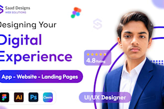 design or redesign a modern websites in figma