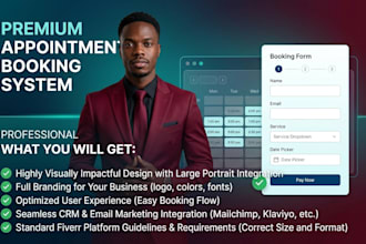build an appointment booking website with calendar and payment with calendly