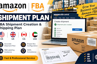 create your amazon shipment planning and shipping services