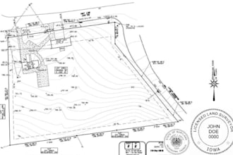 review, sign and stamp land surveyor, missouri iowa maryland kansas, site plan