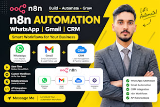 build n8n automation workflows and CRM automation