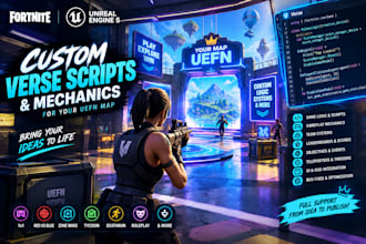 code custom verse scripts and mechanics for your uefn map