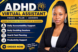 adhd virtual assistant accountability partner body double and productivity coach
