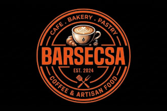 create a logo for a restaurant, coffee, bakery, pastry, food