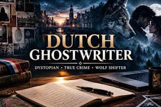 dutch ghostwriter dystopian true crime dialogue wolfshifter dark mystery romance