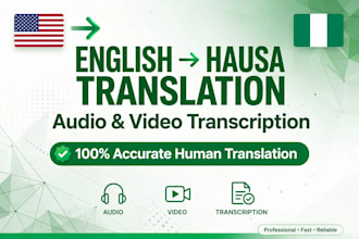 translate english to hausa and hausa to english accurately