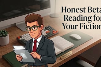 beta read your manuscript and give detailed feedback