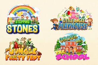 design childcare daycare baby shop school and kids logo for your business