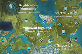 complete your area explorations in genshin impact