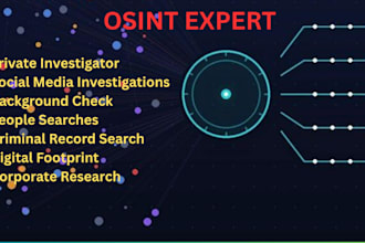 do osint research work, your private investigator