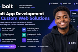 bolt new app developer bolt ai web app saas mvp bolt expert bug fix