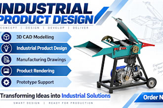 do professional cad modelling and industrial product designs
