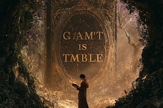 design a dark fantasy book cover or gothic illustration for your novel