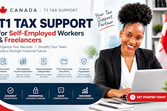 prepare canada t1 tax support for self employed workers