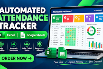 create an automated attendance tracker in excel or google sheets