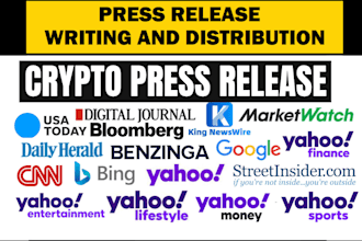 distribute crypto press release, write blockchain pr nft press release crypto pr